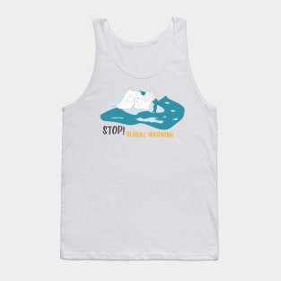 Save polar bears. Sea ice is crucial for polar bears to survive Tank Top